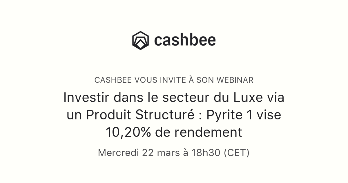 Investir Dans Le Secteur Du Luxe Via Un Produit Structur Pyrite