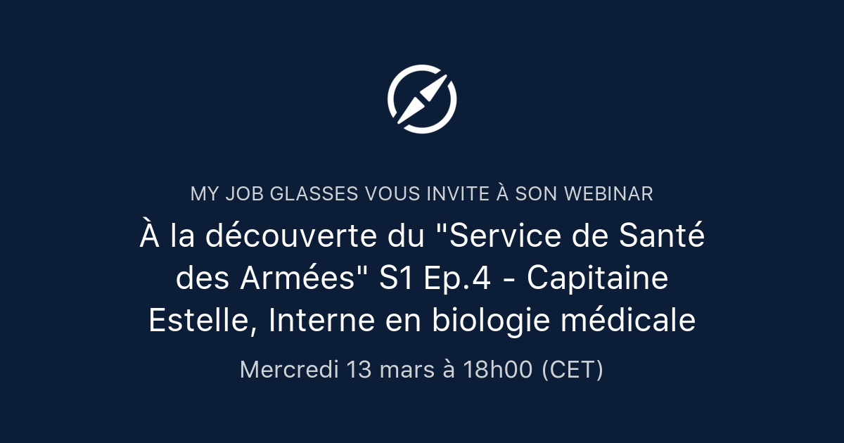 À la découverte du Service de Santé des Armées S1 Ep 4 Capitaine