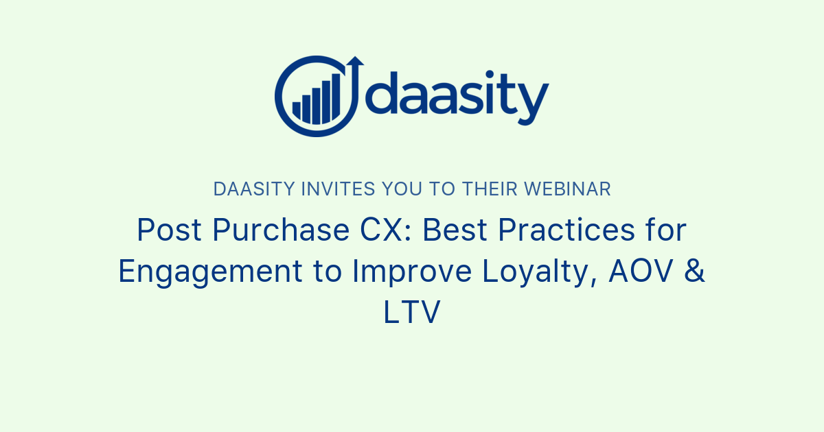 Post Purchase CX Best Practices For Engagement To Improve Loyalty AOV