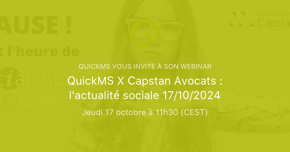 Quickms X Capstan Avocats L Actualit Sociale Quickms