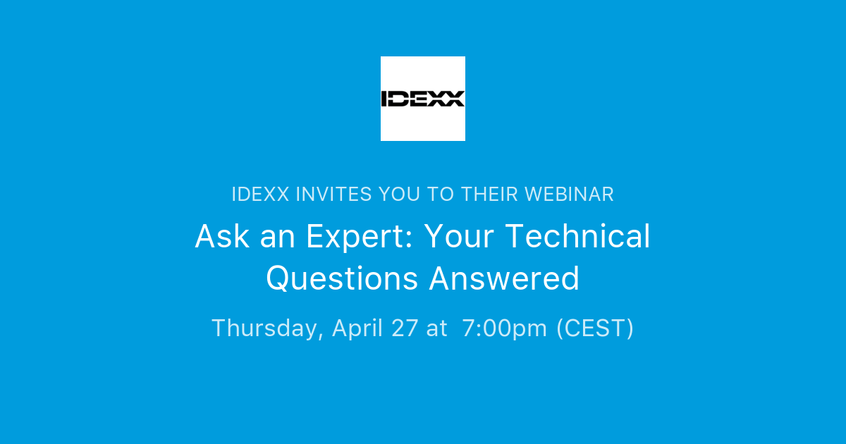 Ask an Expert: Your Technical Questions Answered | IDEXX