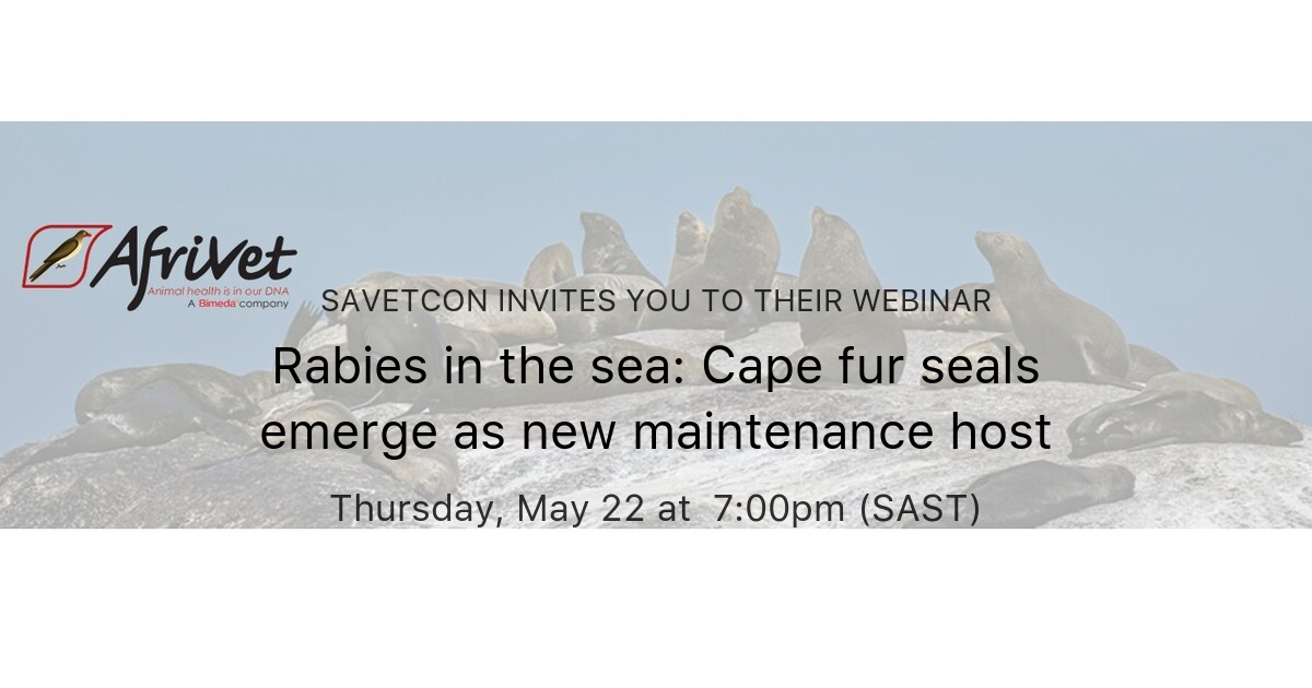 Rabies in the sea: Cape fur seals emerge as new maintenance host | SAVETCON
