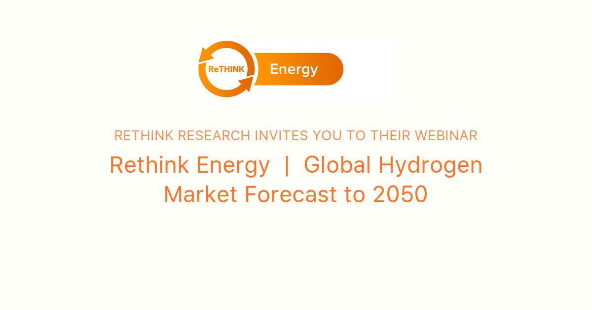 Rethink Energy Global Hydrogen Market Forecast To 2050 Rethink Research