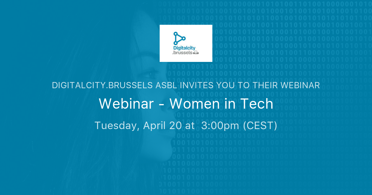 Webinar - Women in Tech | Digitalcity.brussels asbl - Livestorm