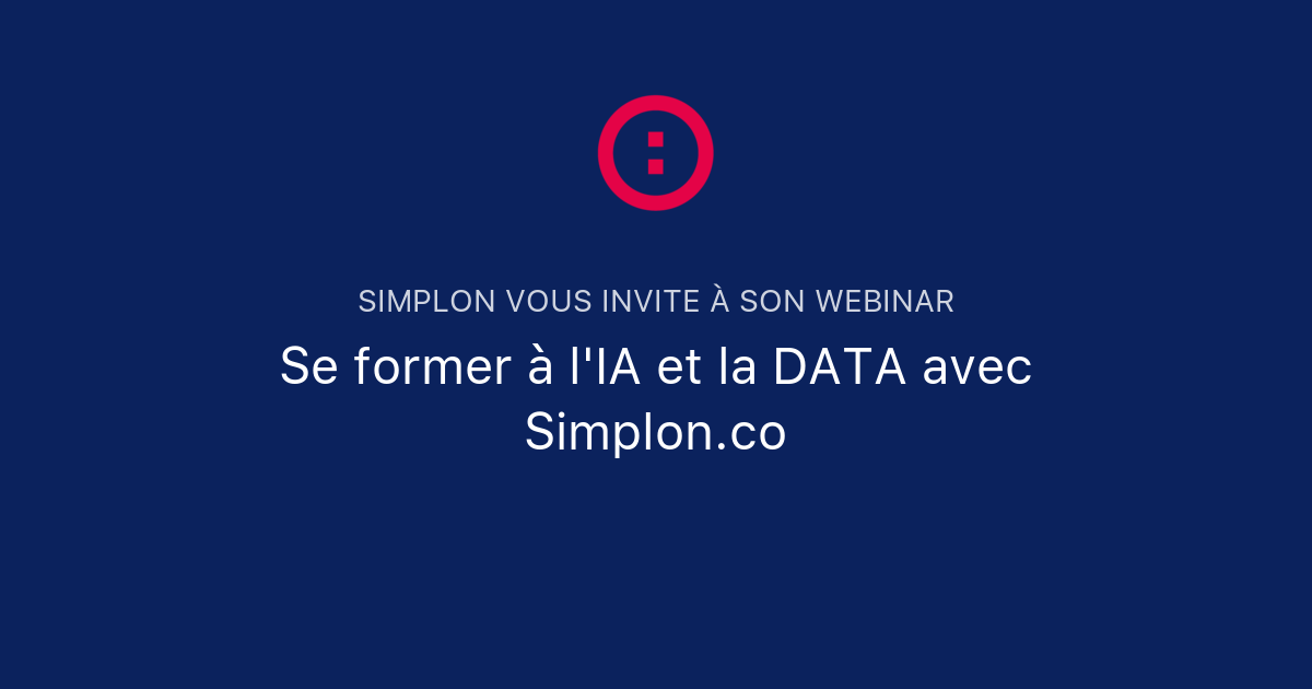Se former à l'IA et la DATA avec Simplon.co | Simplon