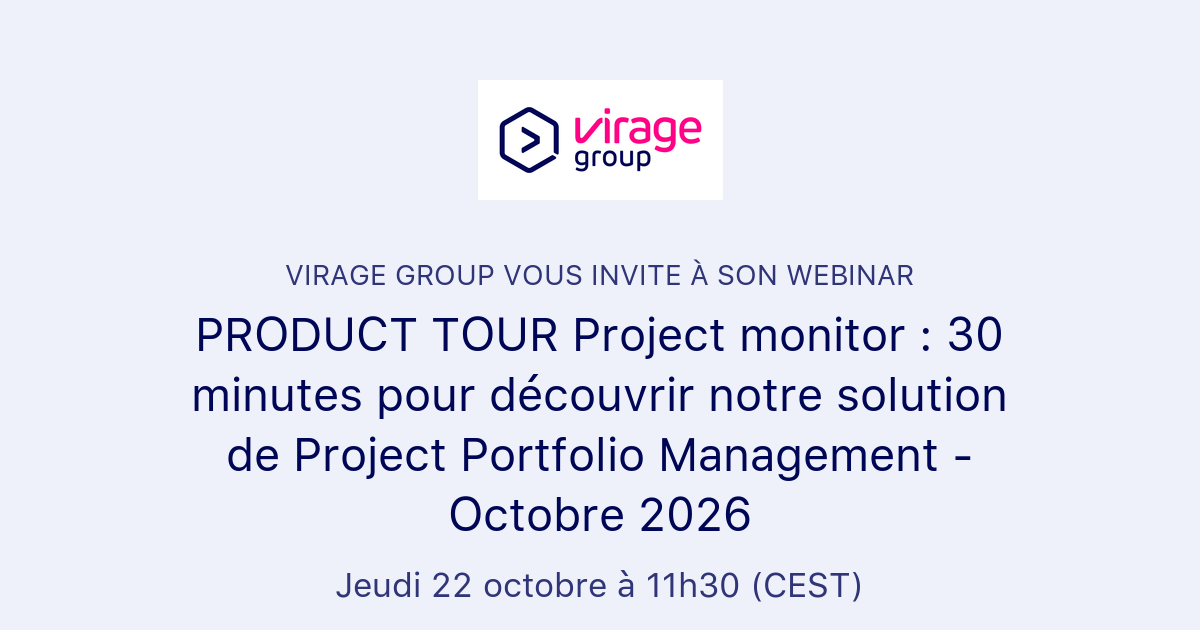 PRODUCT TOUR Project monitor : 30 minutes pour découvrir notre solution ...