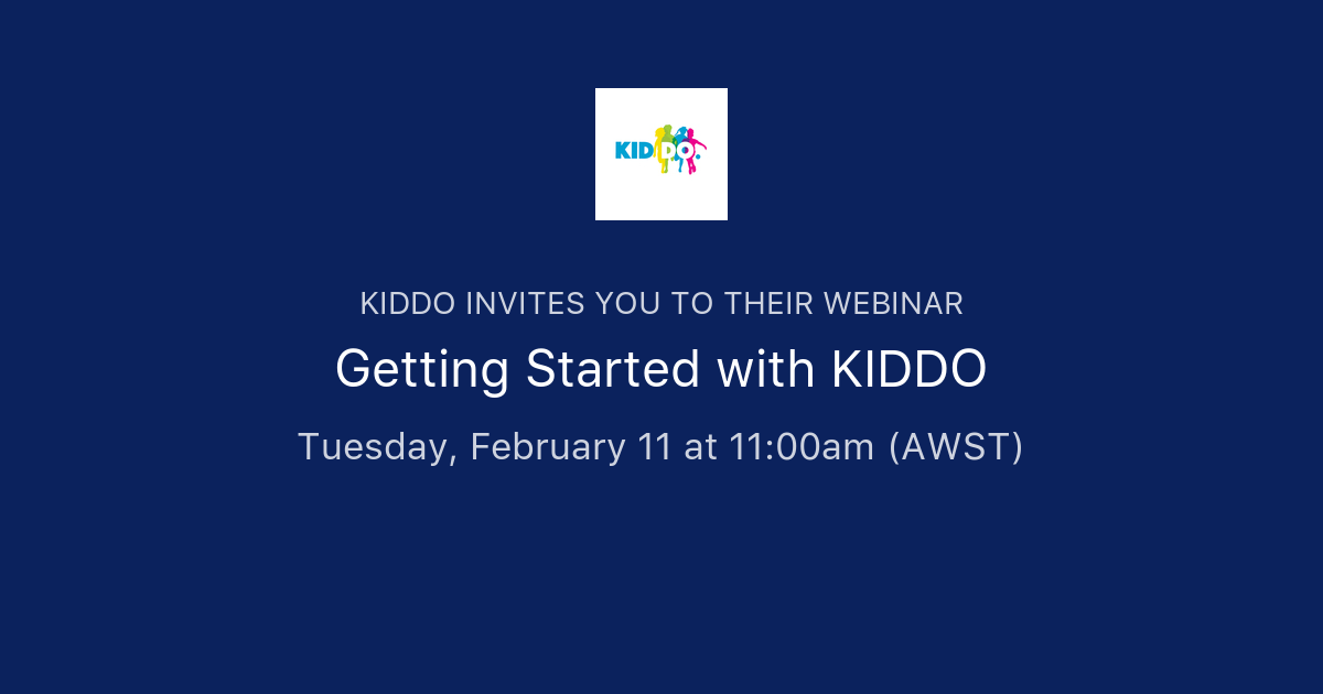 Kiddo Getting Started with KIDDO | KIDDO