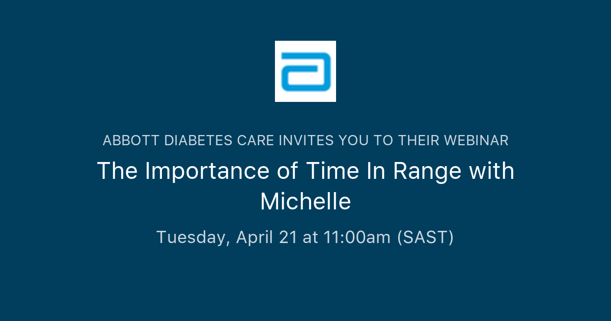 The Importance of Time In Range with Michelle Abbott Diabetes Care