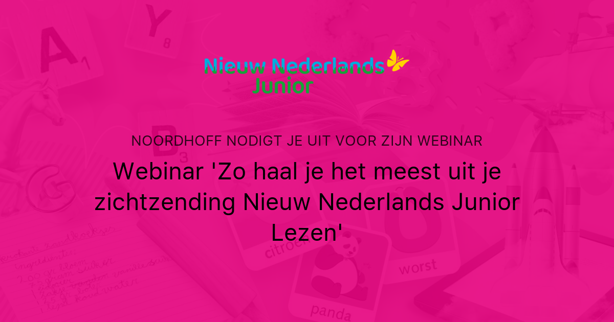Webinar 'Zo haal je het meest uit je zichtzending Nieuw Nederlands