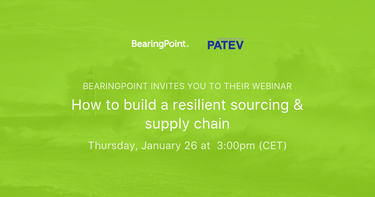 How to build a resilient sourcing supply chain bearingpoint