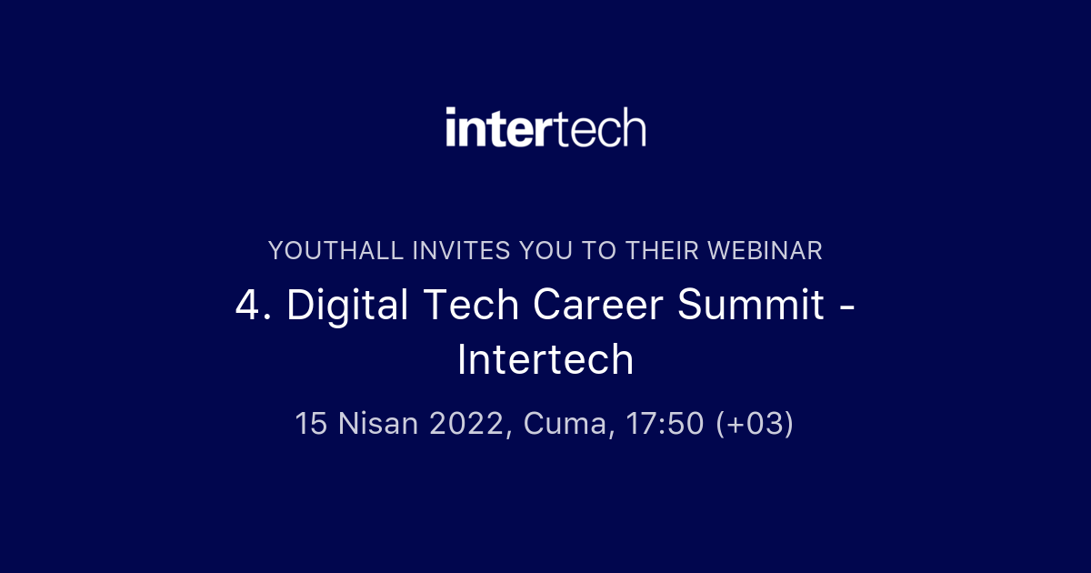 4. Digital Tech Career Summit Intertech Youthall