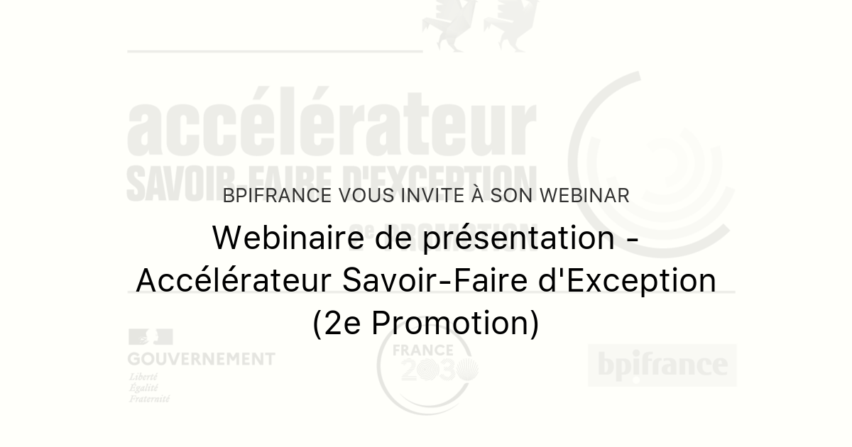 Bpifrance événements