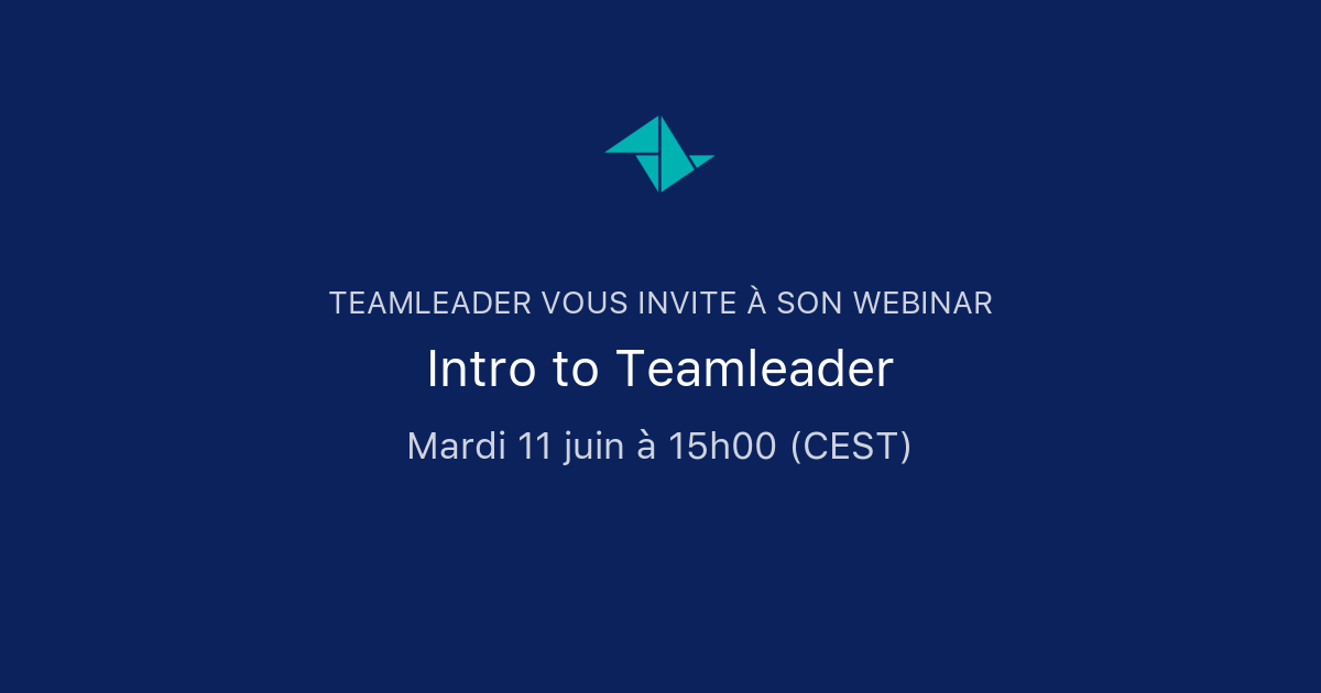 Intro to Teamleader | Teamleader