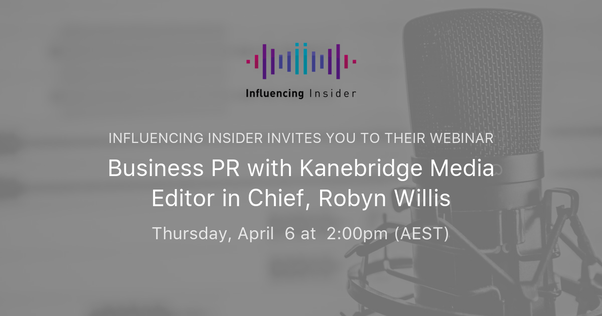 Business PR with Kanebridge Media Editor in Chief, Robyn Willis