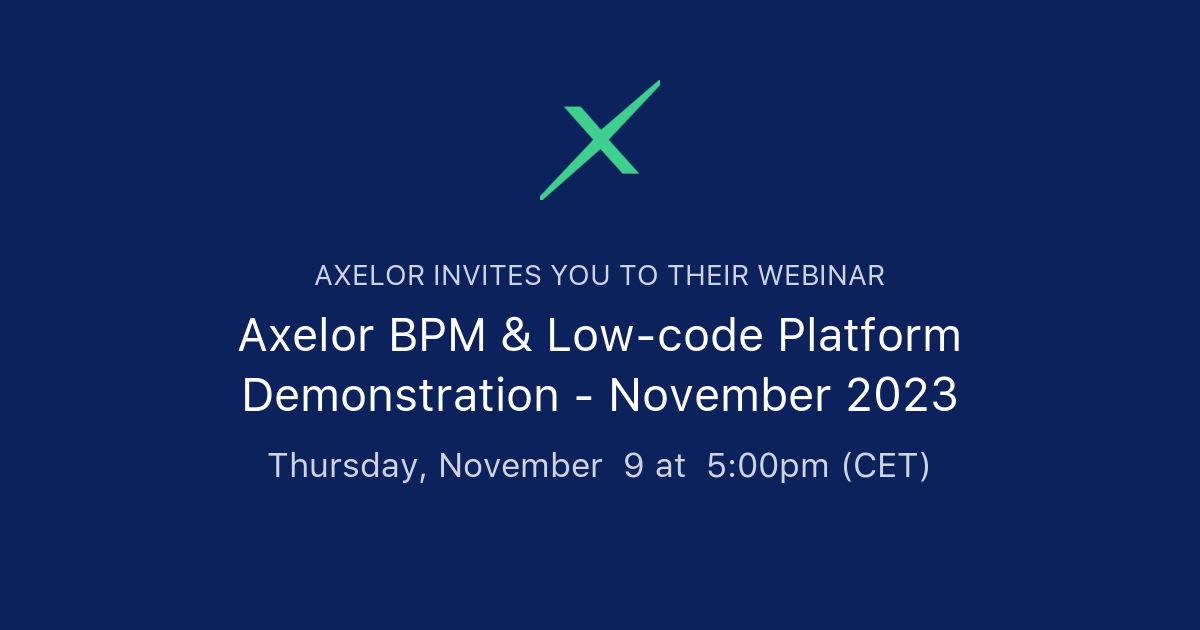 Axelor Bpm 2.0 : Les builders du BPM :: Axelor Documentation – KMFP