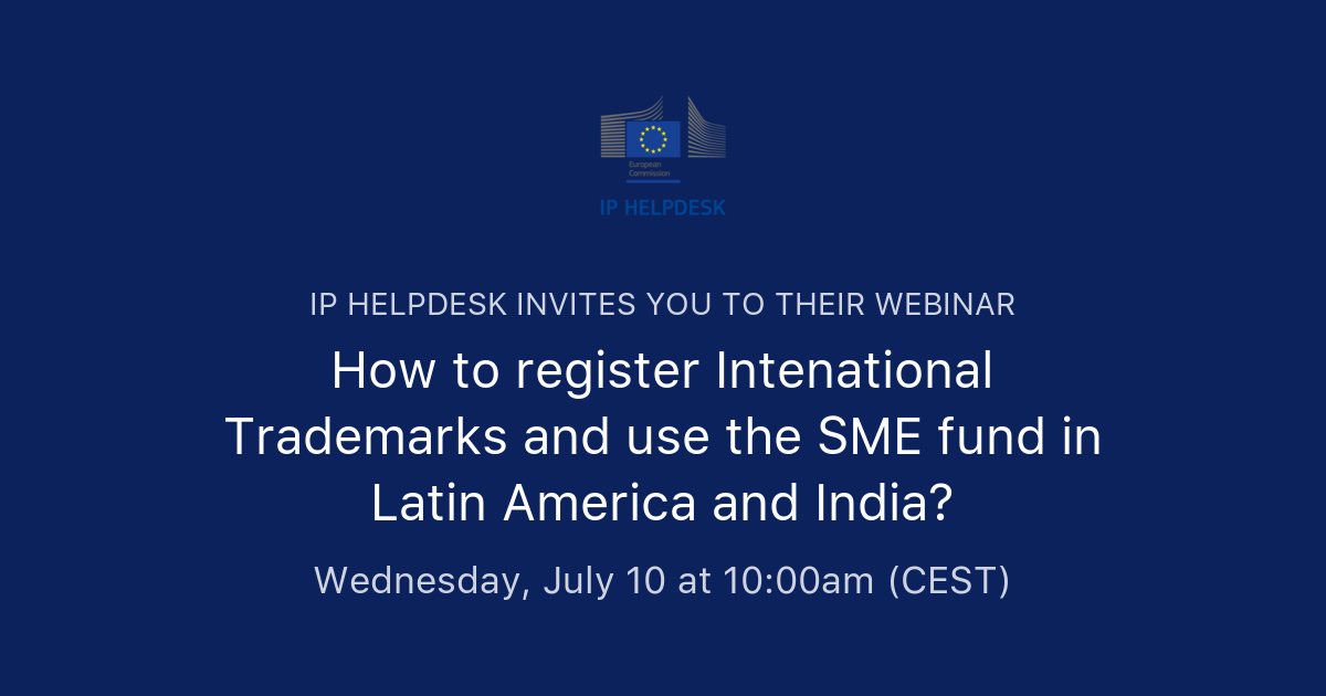 Curated visual reference: Gallery Detail: How To Register Intenational Trademarks And Use The Sme Fund