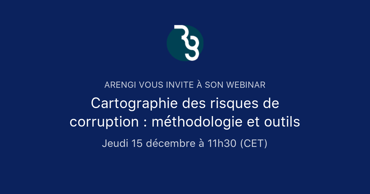 Cartographie des risques de corruption méthodologie et outils Arengi