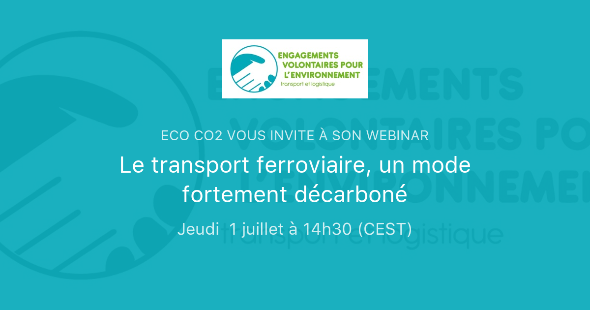 Le transport  ferroviaire un mode  fortement d carbon  