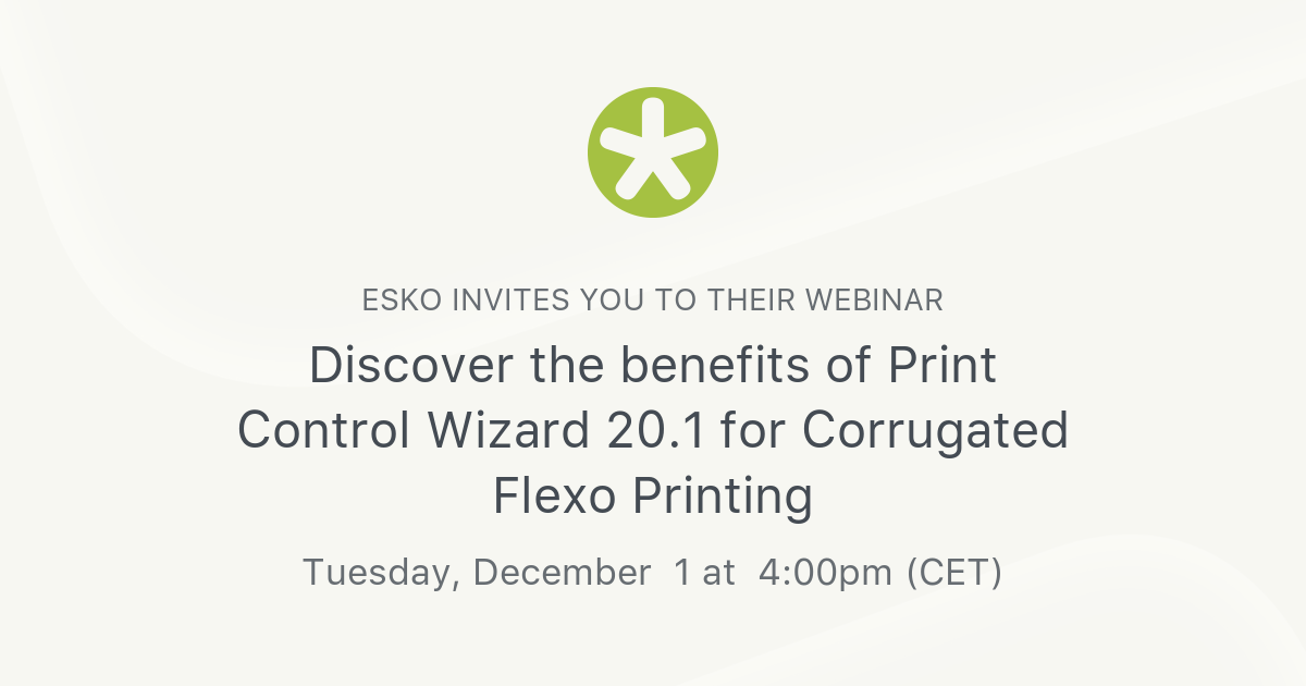 Discover the benefits of Print Control Wizard 20.1 for Corrugated Flexo Printing Esko