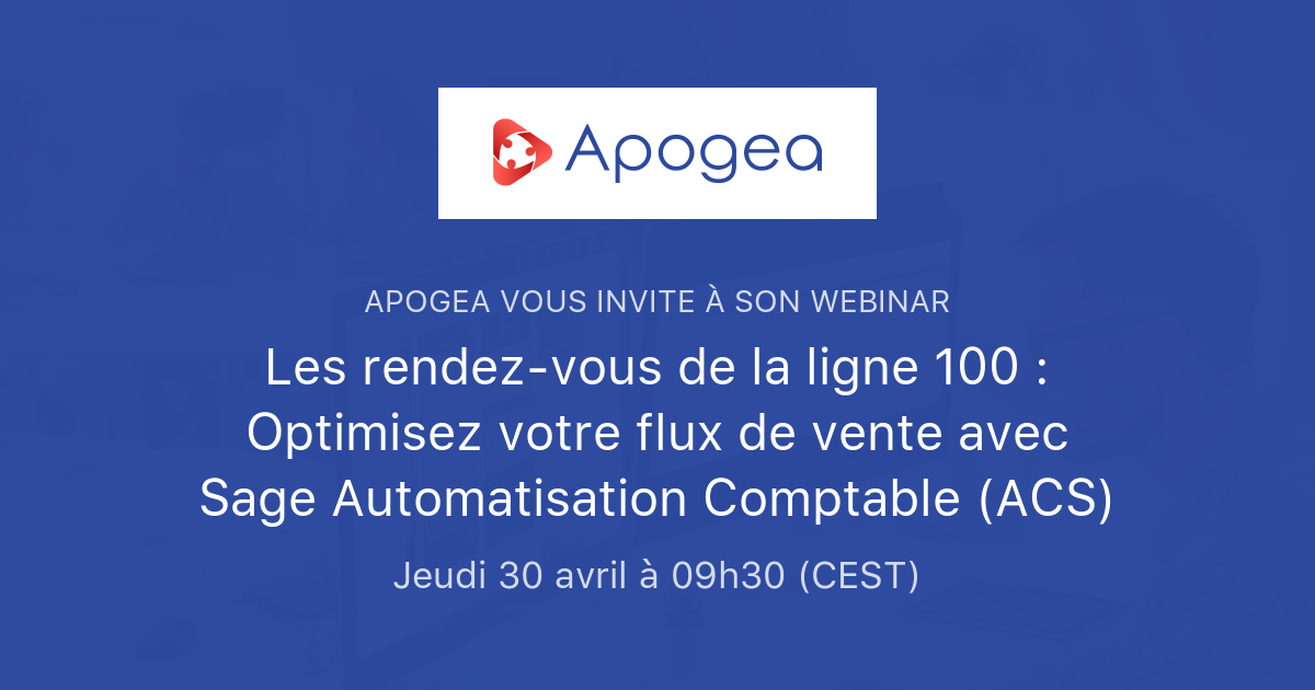 Les rendez-vous de la ligne 100 : Optimisez votre flux de vente avec ...