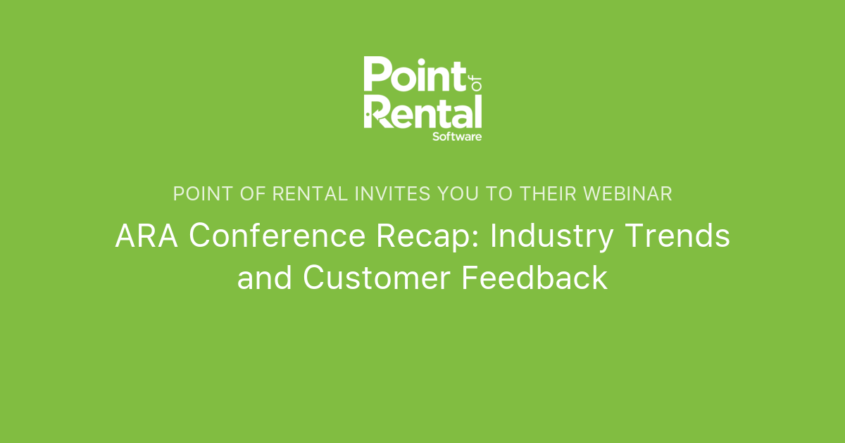 ARA Conference Recap Industry Trends and Customer Feedback Point of