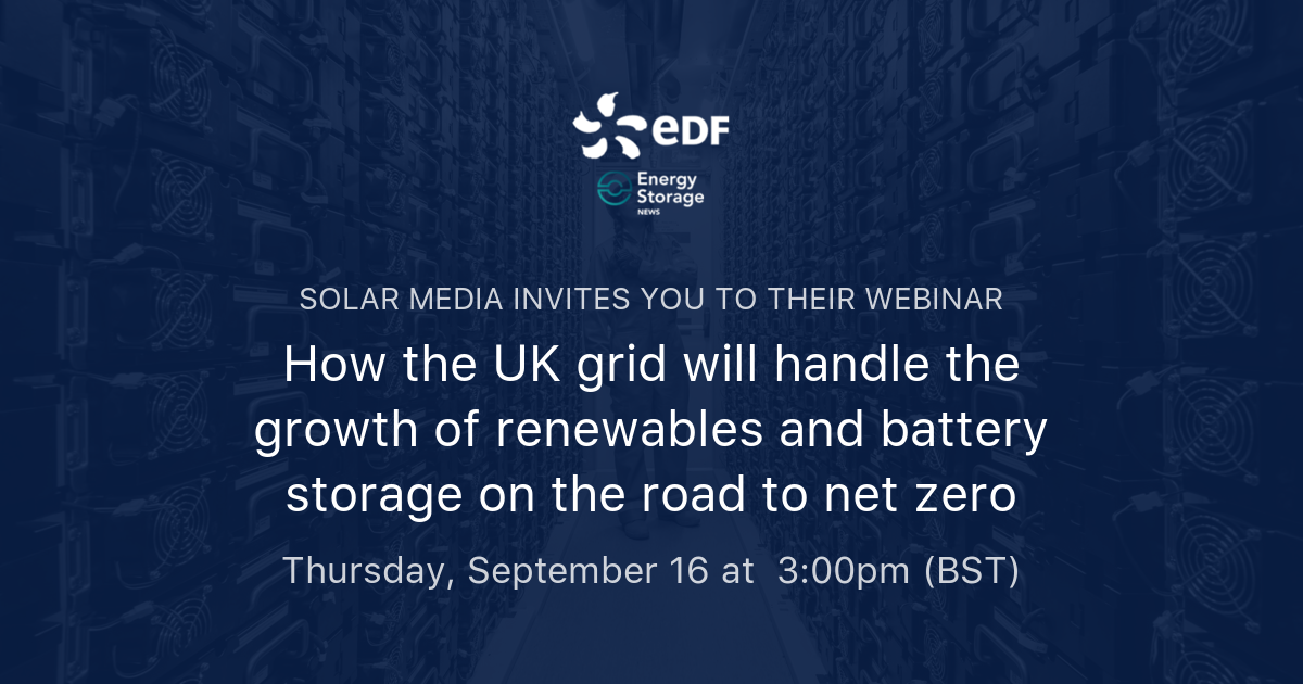 How The UK Grid Will Handle The Growth Of Renewables And Battery ...