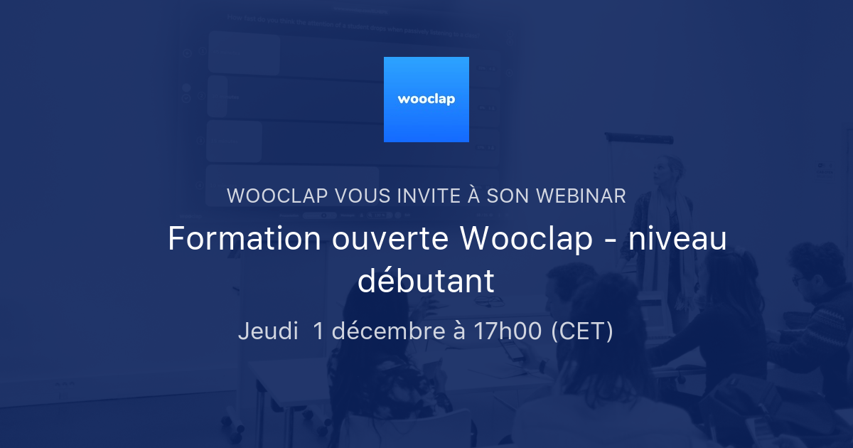 Wooclap Math 💡 Formation ouverte Wooclap - niveau débutant | Wooclap