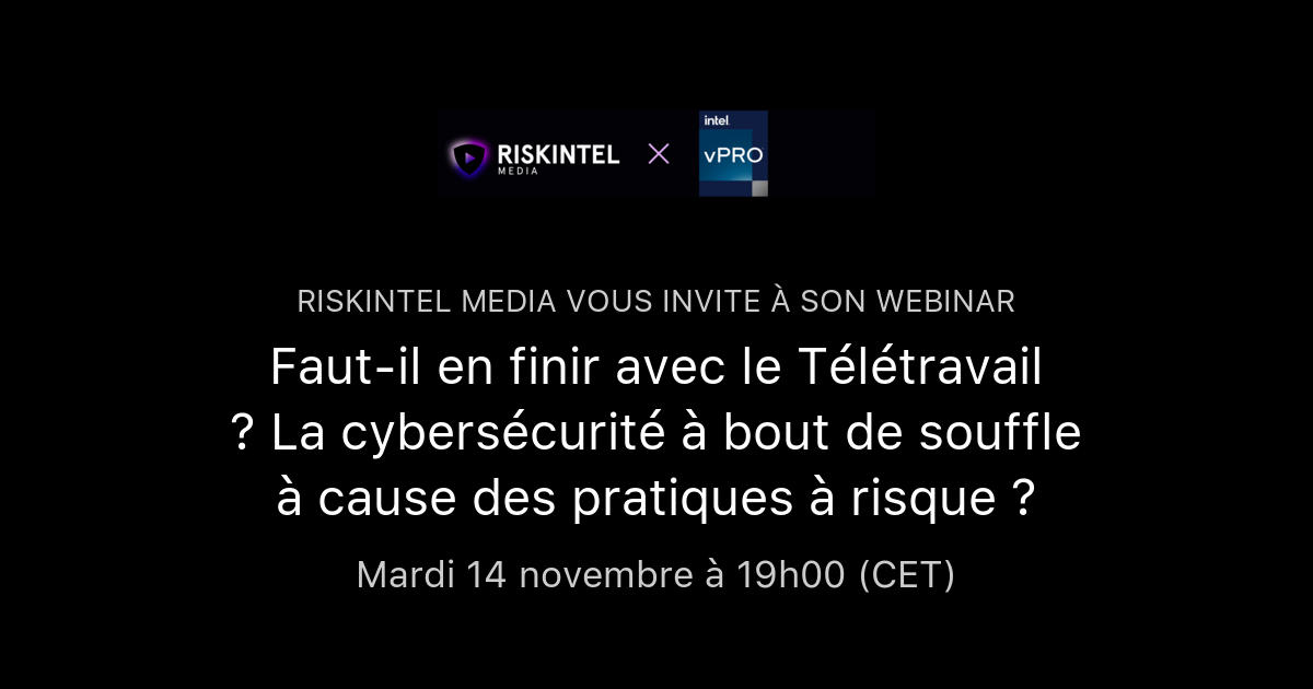 Faut Il En Finir Avec Le Télétravail La Cybersécurité à Bout De