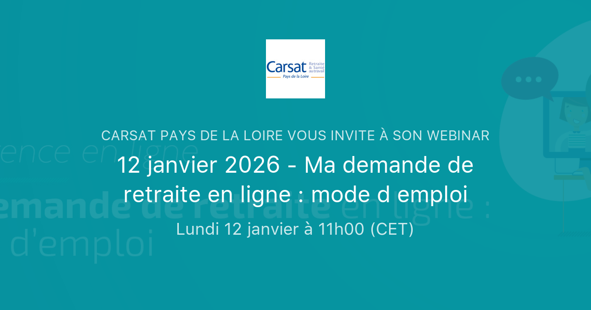 12 janvier 2026 - Ma demande de retraite en ligne : mode d emploi ...