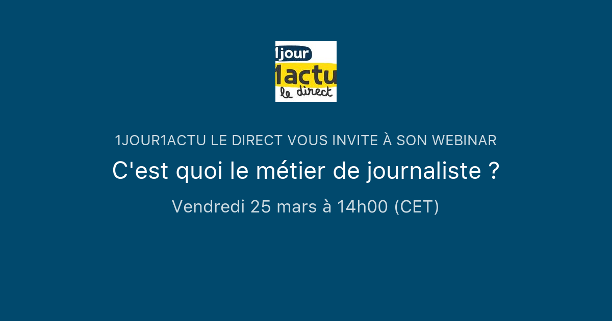 C'est quoi le métier de journaliste ?  1jour1actu le direct