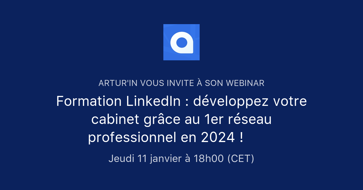 Formation LinkedIn : développez votre cabinet grâce au 1er réseau ...