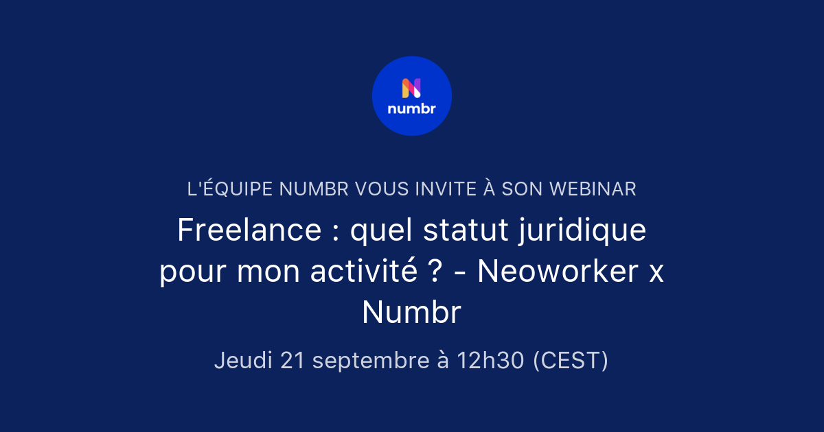 Freelance : quel statut juridique pour mon activité ? - Neoworker x ...