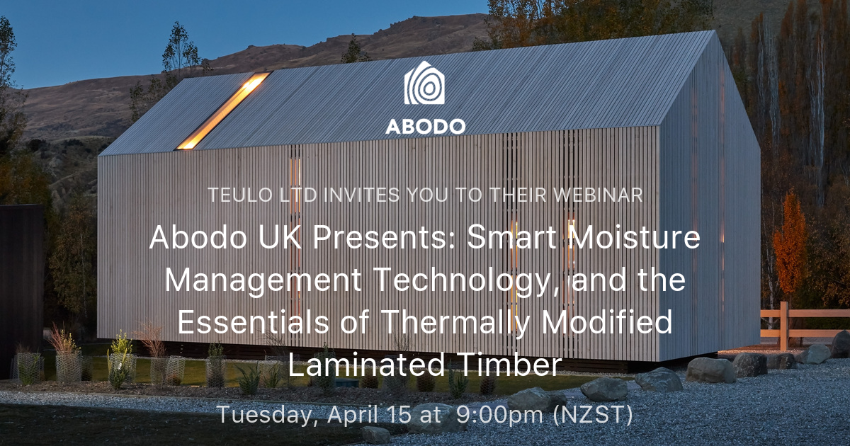 Abodo UK Presents: Smart Moisture Management Technology, and the ...