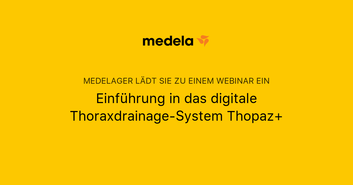 Einführung in das digitale Thoraxdrainage-System Thopaz+ | MedelaGER