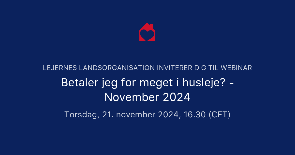 Betaler Jeg For Meget I Husleje? - November 2024 | Lejernes ...