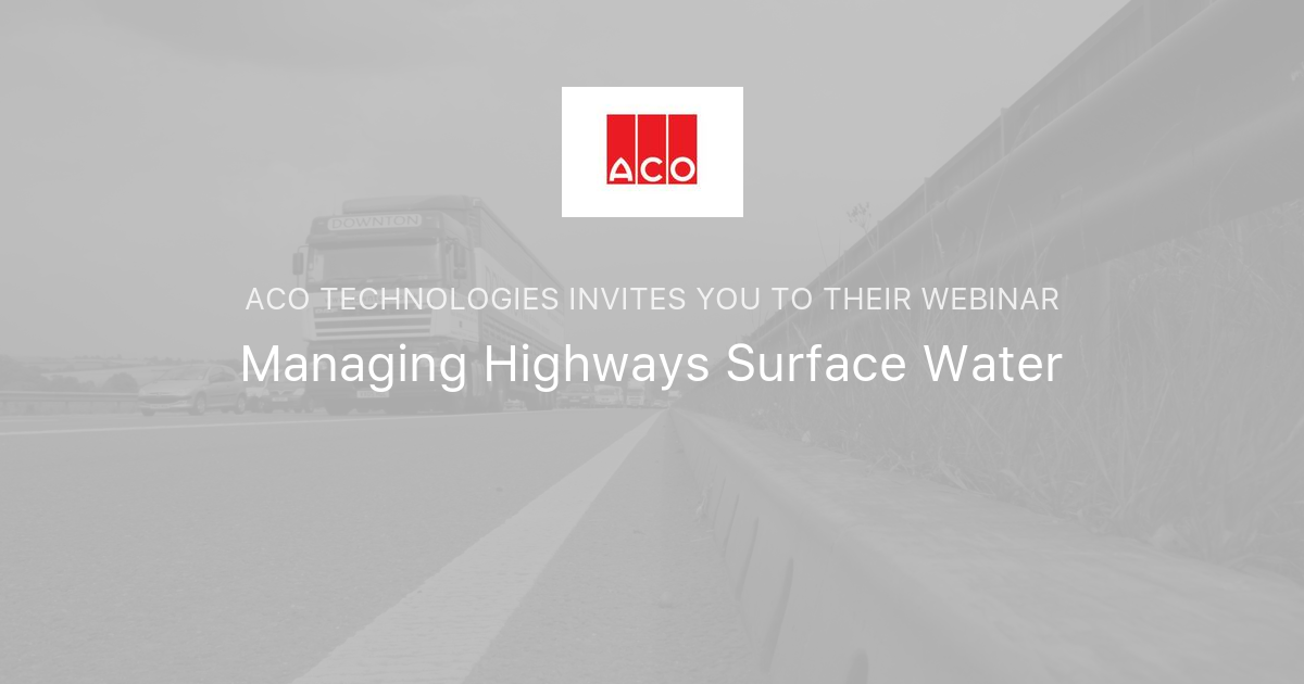 Managing Highways Surface Water ACO Technologies