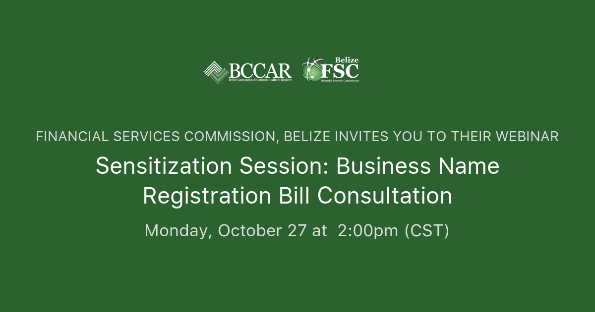 Sensitization Session: Business Name Registration Bill Consultation ...