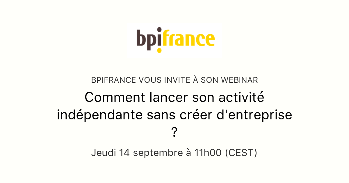 Comment Lancer Son Activité Indépendante Sans Créer D'entreprise ...