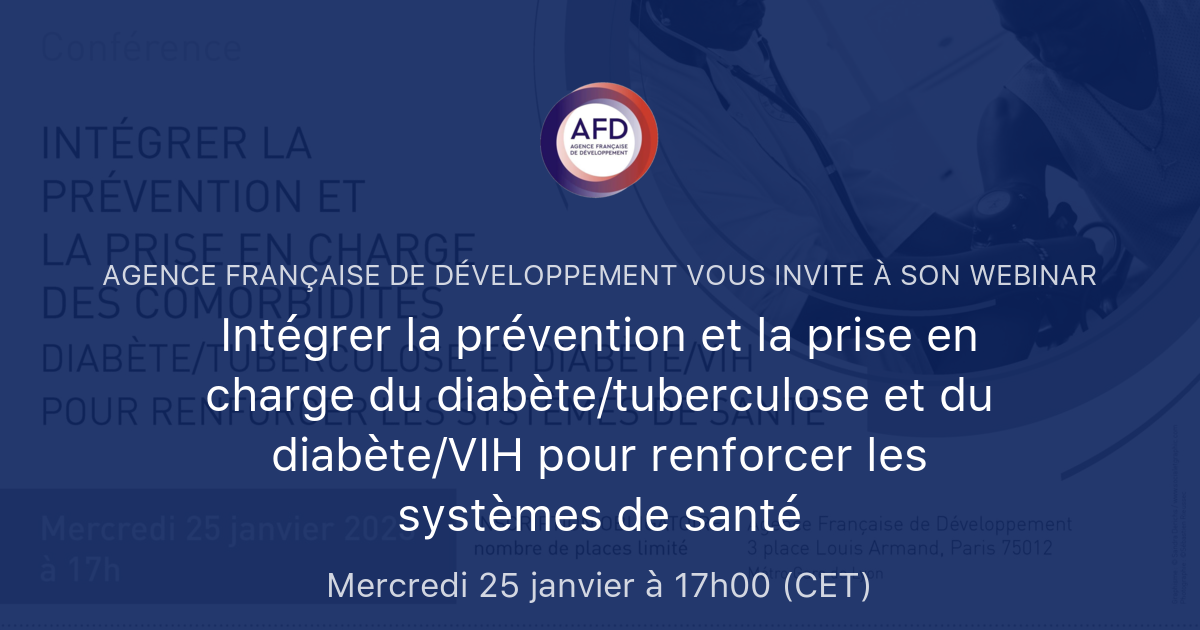 Intégrer La Prévention Et La Prise En Charge Du Diabètetuberculose Et Du Diabètevih Pour 