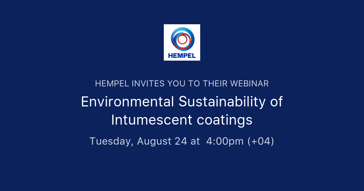 Environmental Sustainability of Intumescent coatings Hempel