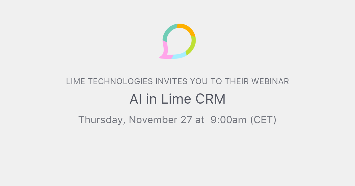 AI in Lime CRM | Lime Technologies