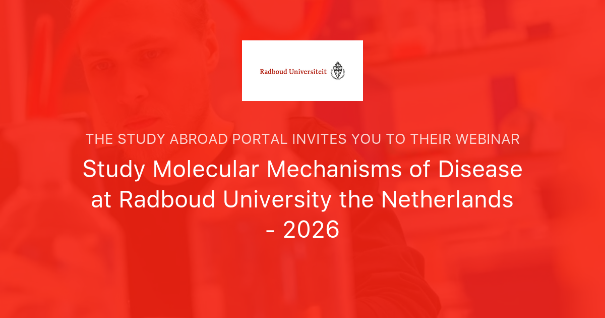 Study Molecular Mechanisms of Disease at Radboud University the ...