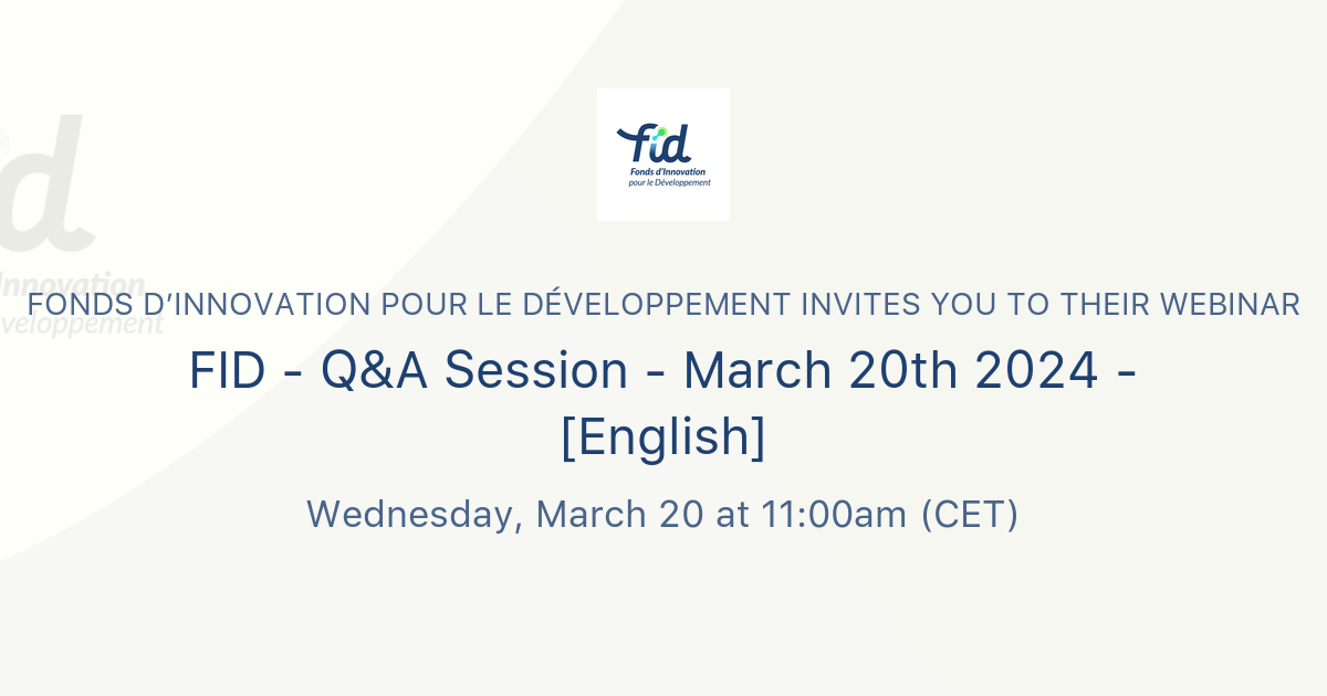 FID Q A Session March 20th 2024 English Fonds D Innovation   Og 