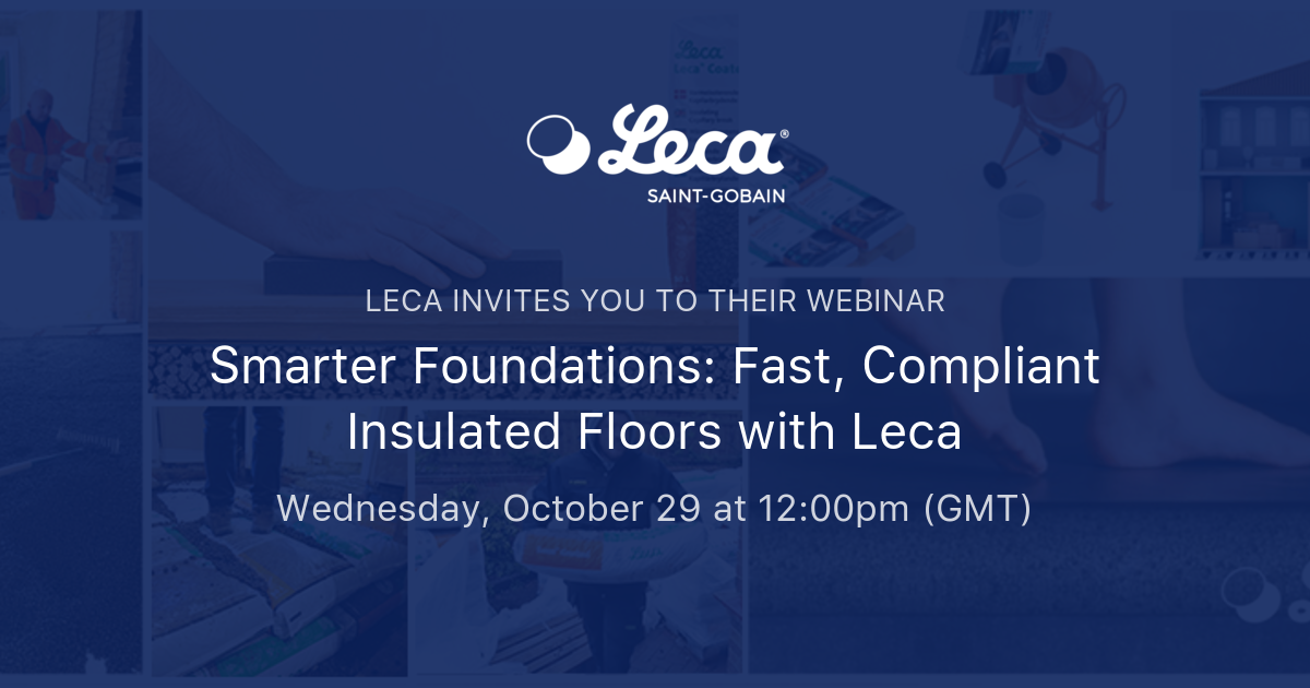 Leca Early Resolution Example Smarter Foundations: Fast, Compliant Insulated Floors with Leca | Leca