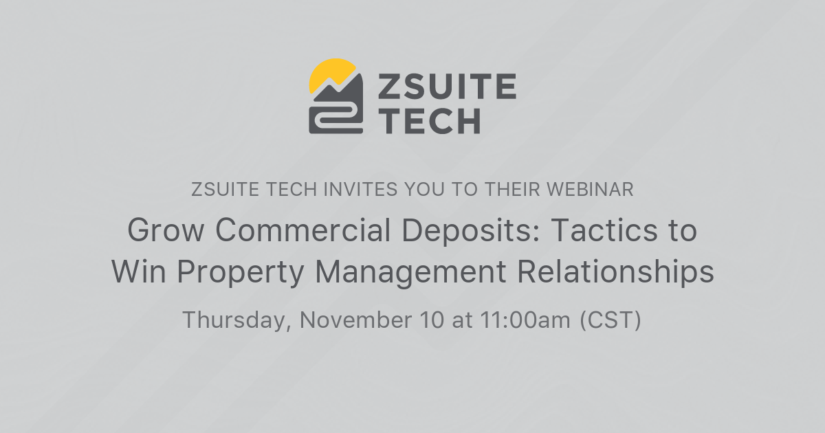 Grow Commercial Deposits Tactics to Win Property Management