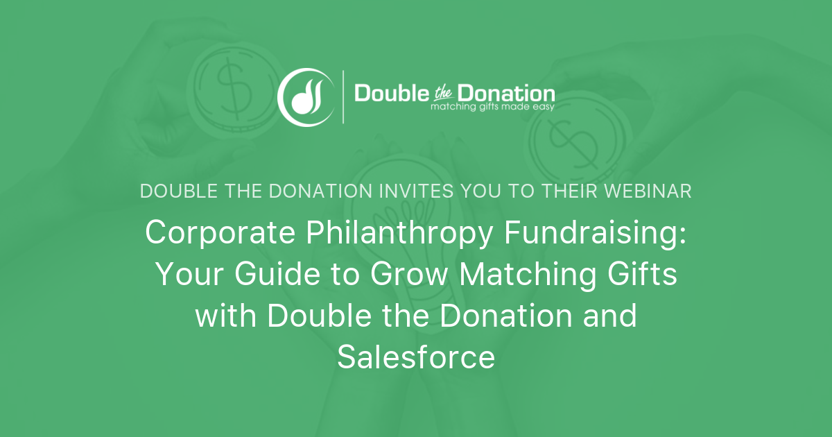 Corporate Philanthropy Fundraising: Your Guide to Grow Matching Gifts ...