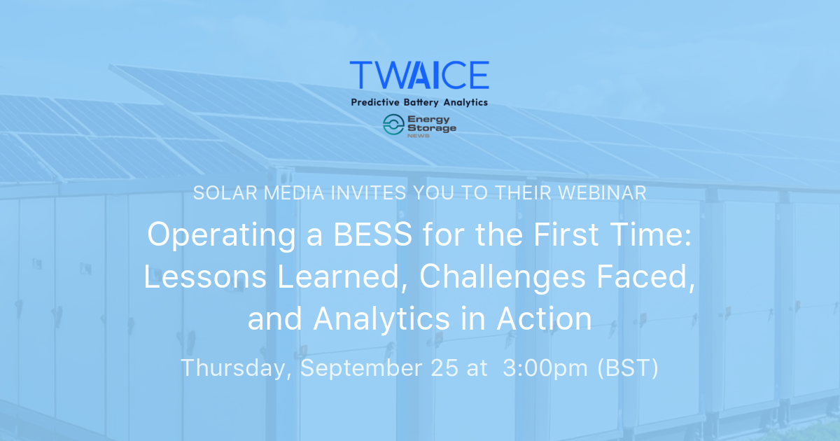 Operating a BESS for the First Time: Lessons Learned, Challenges Faced ...