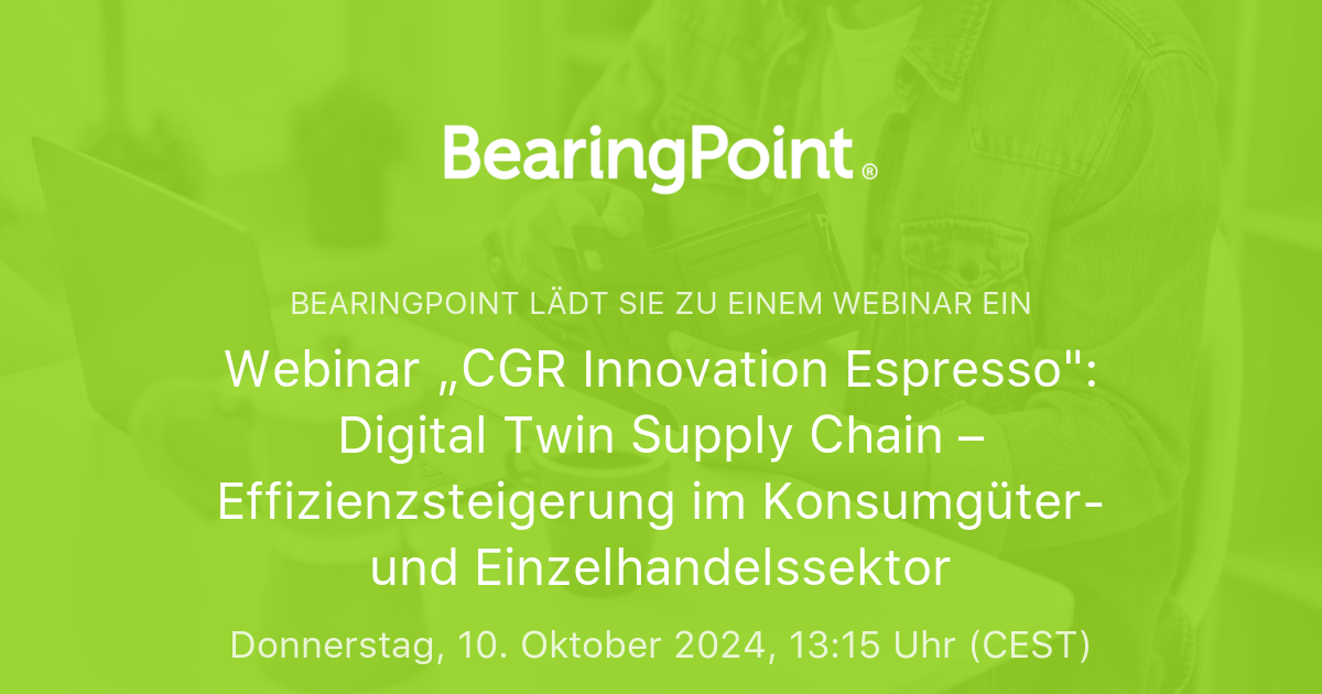 Webinar „CGR Innovation Espresso