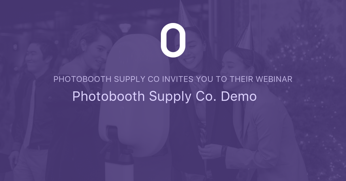 Photobooth Supply Co Demo 📸 Photobooth Supply Co