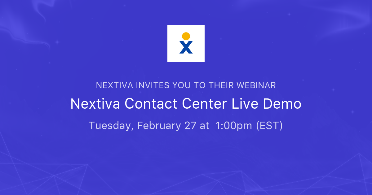 Nextiva Contact Center Live Demo | Nextiva